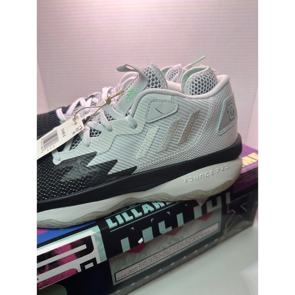 Adidas Dame 8 Basketball Shoes Dash Grey Clear Mint GY0379 Mens 13 New main image 6